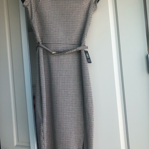 Express houndstooth belted dress - Picture 4 of 5